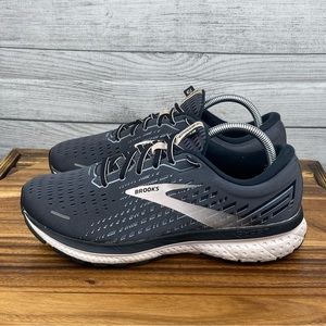 Brooks Women’s Ghost 13 Grey Pink Running Shoe 1203381D062 Sneaker Size 10
